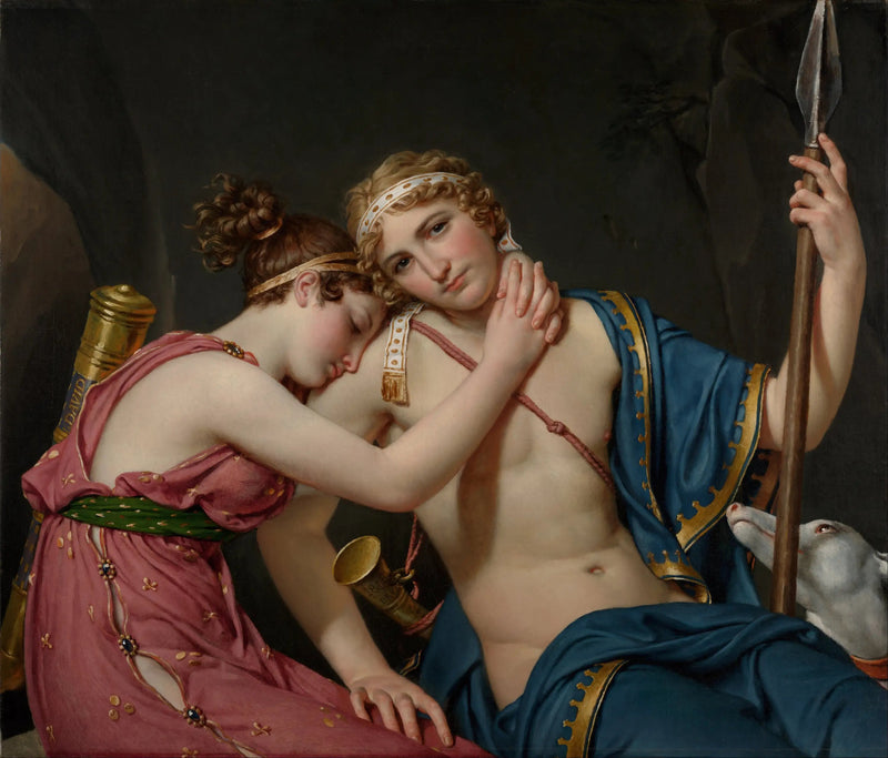 Las Despedidas de Telémaco y de Eucharis - Jacques-Louis David