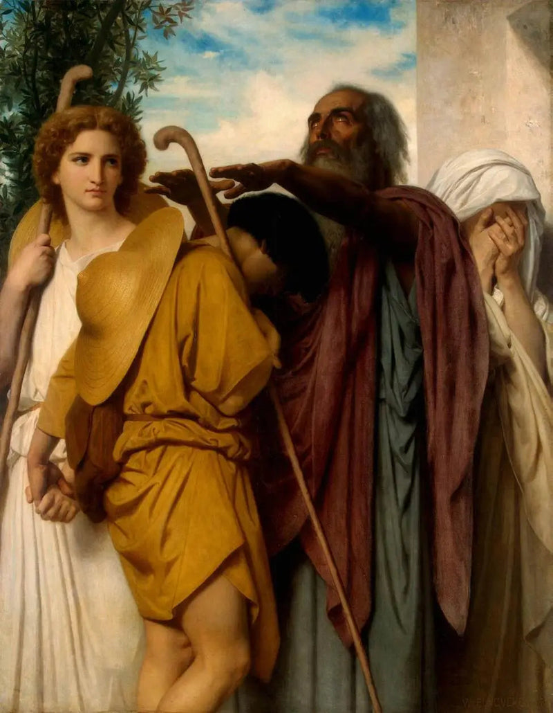 Los despedidos de Tobías a su padre - Bouguereau