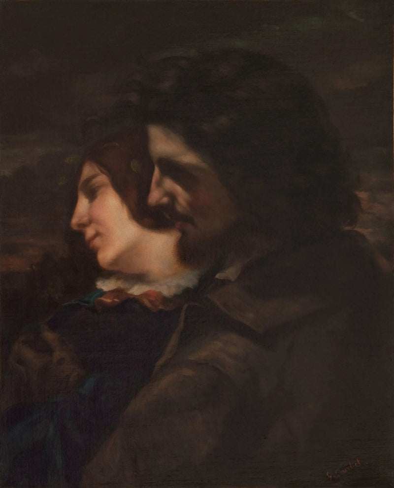 Los amantes en el campo. Sentimientos de la juventud - Gustave Courbet