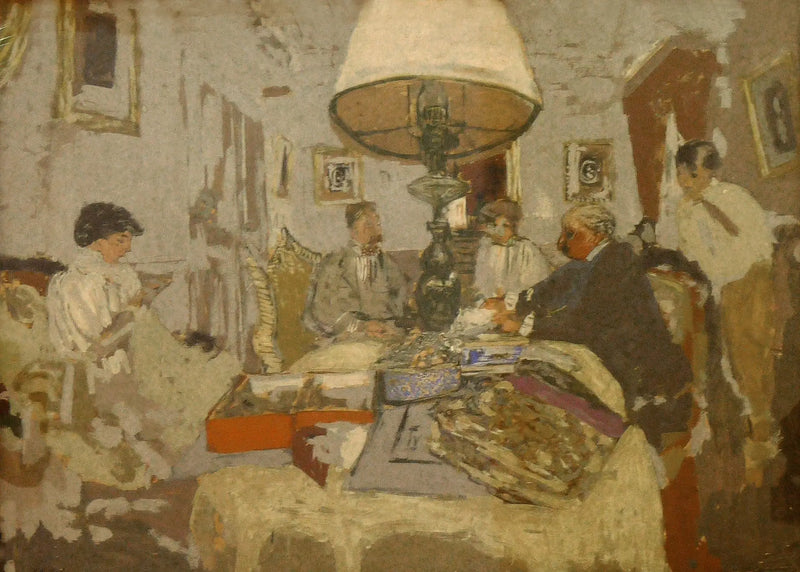 Los amigos alrededor de la mesa, Saint-Jacut - Édouard Vuillard