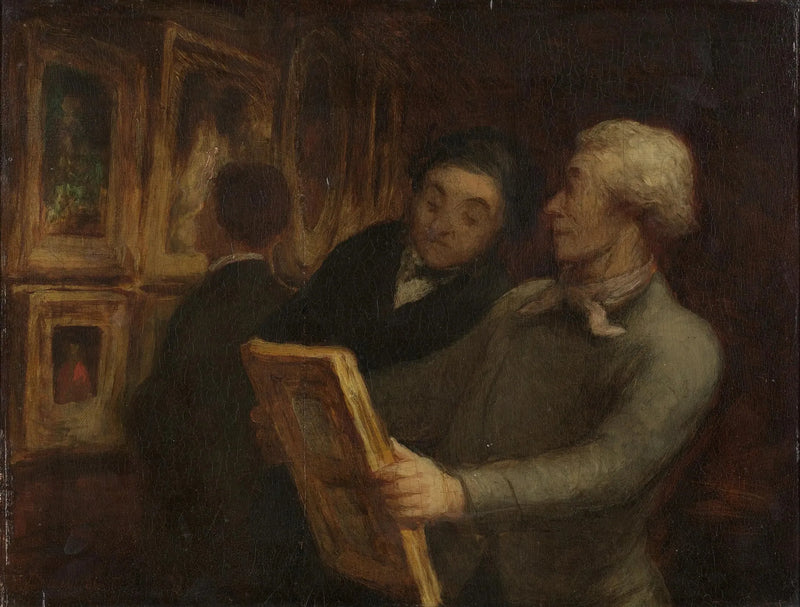 Los amantes de la pintura - Honoré Daumier