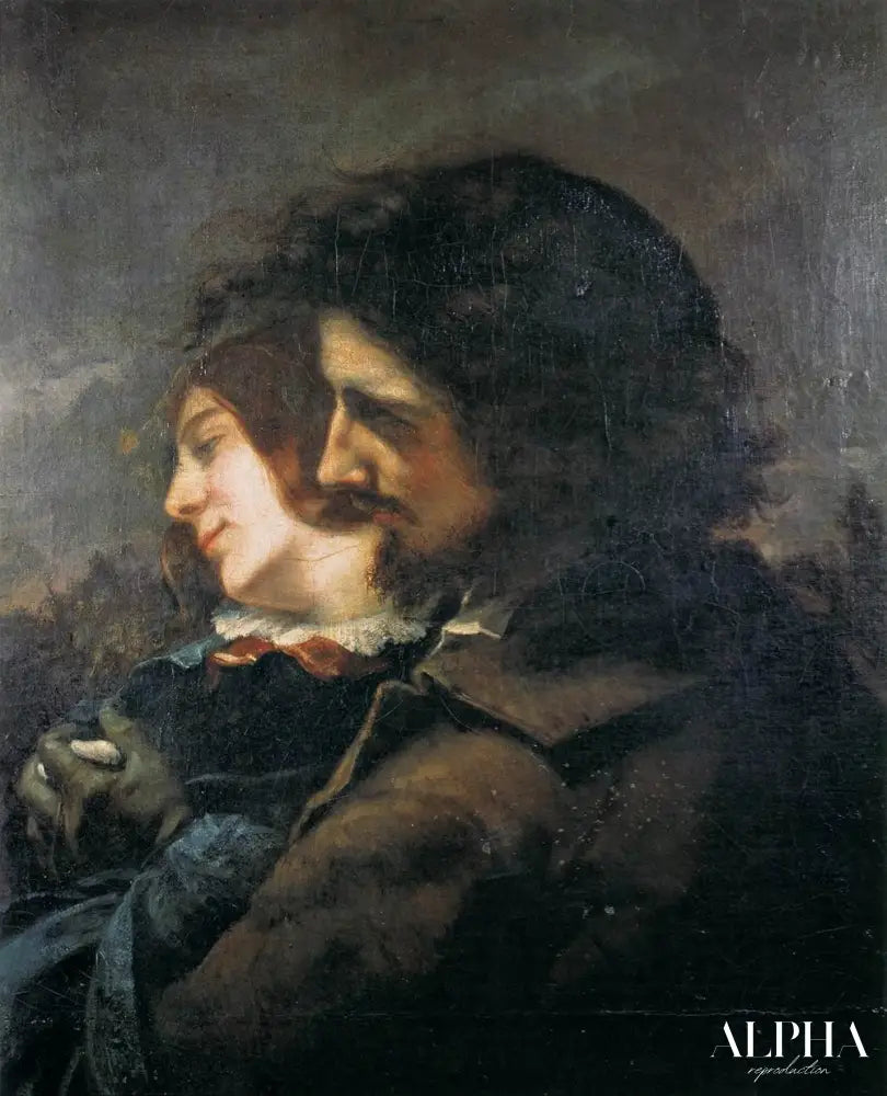 Les amoureux - Gustave Courbet - Reproductions de tableaux et peintures haut de gamme