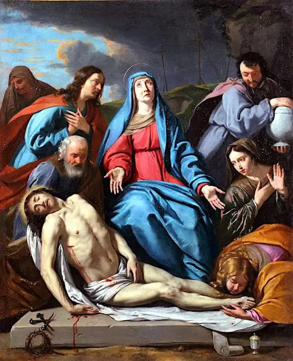 Los preparativos del entierro de Cristo - Philippe de Champaigne