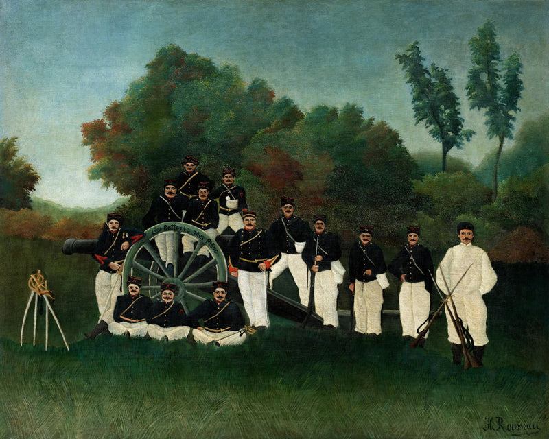Los Artilleros - Henri Rousseau