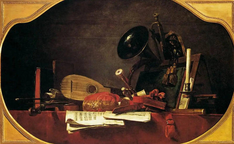Los atributos de la música - Jean Simeón Chardin