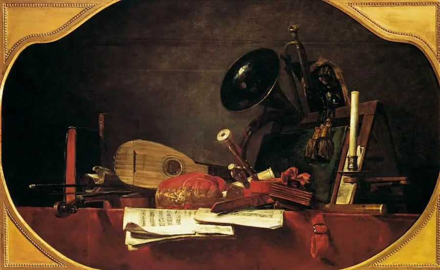 Los atributos de la música - Jean Simeón Chardin