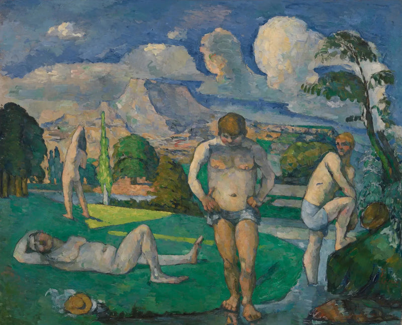 Los bañistas en reposo - Paul Cézanne