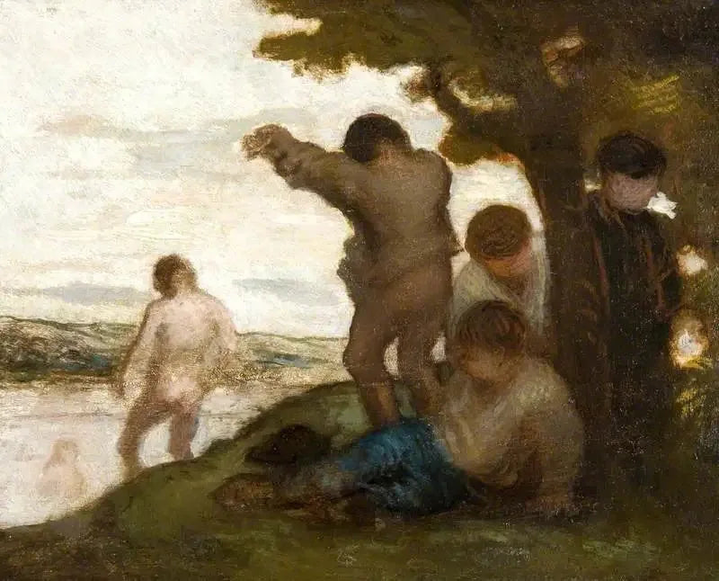 Los bañistas - Honoré Daumier