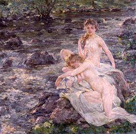 Los bañistas - Robert Lewis Reid