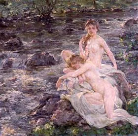 Los bañistas - Robert Lewis Reid