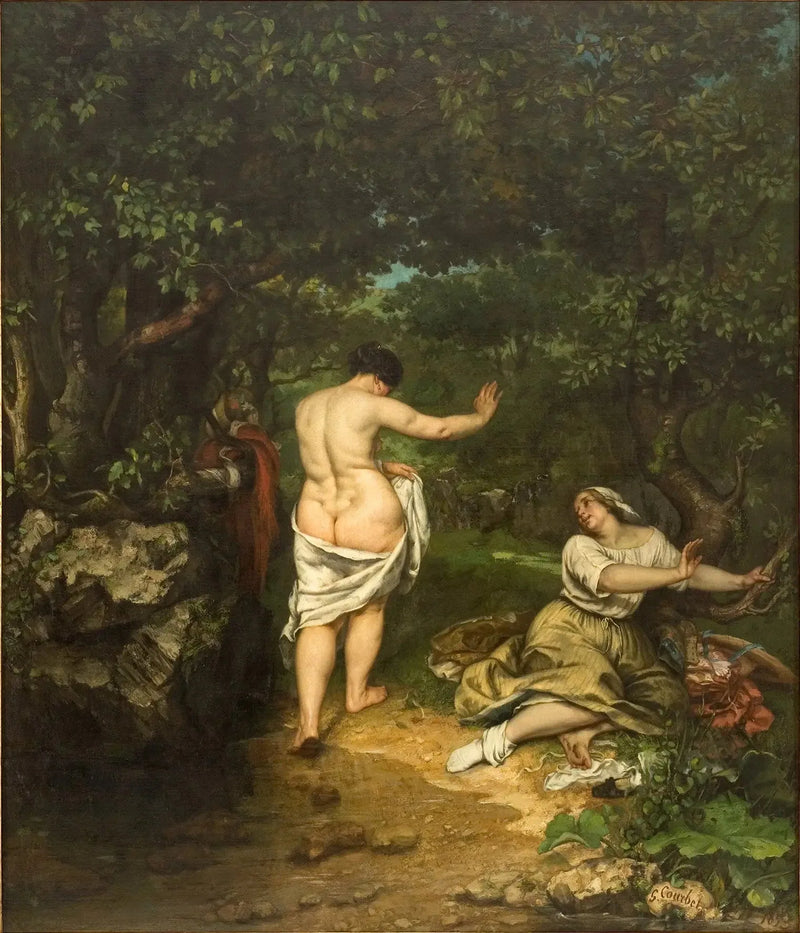 Las bañistas - Gustave Courbet