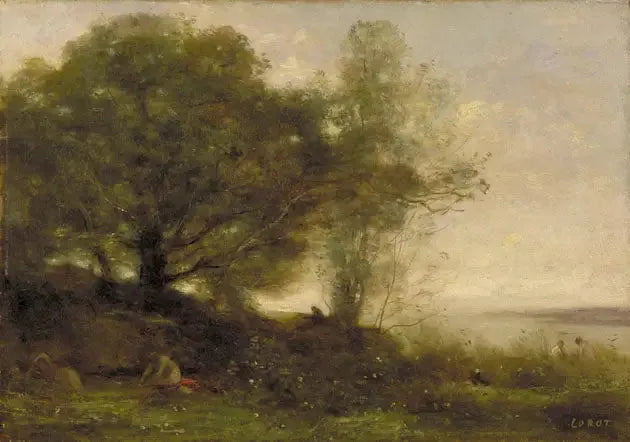 Las bañistas - Jean-Baptiste Camille Corot