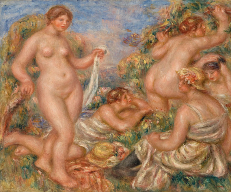 Las bañistas - Pierre-Auguste Renoir