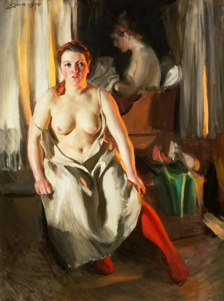 Los calcetines rojos - Anders Zorn