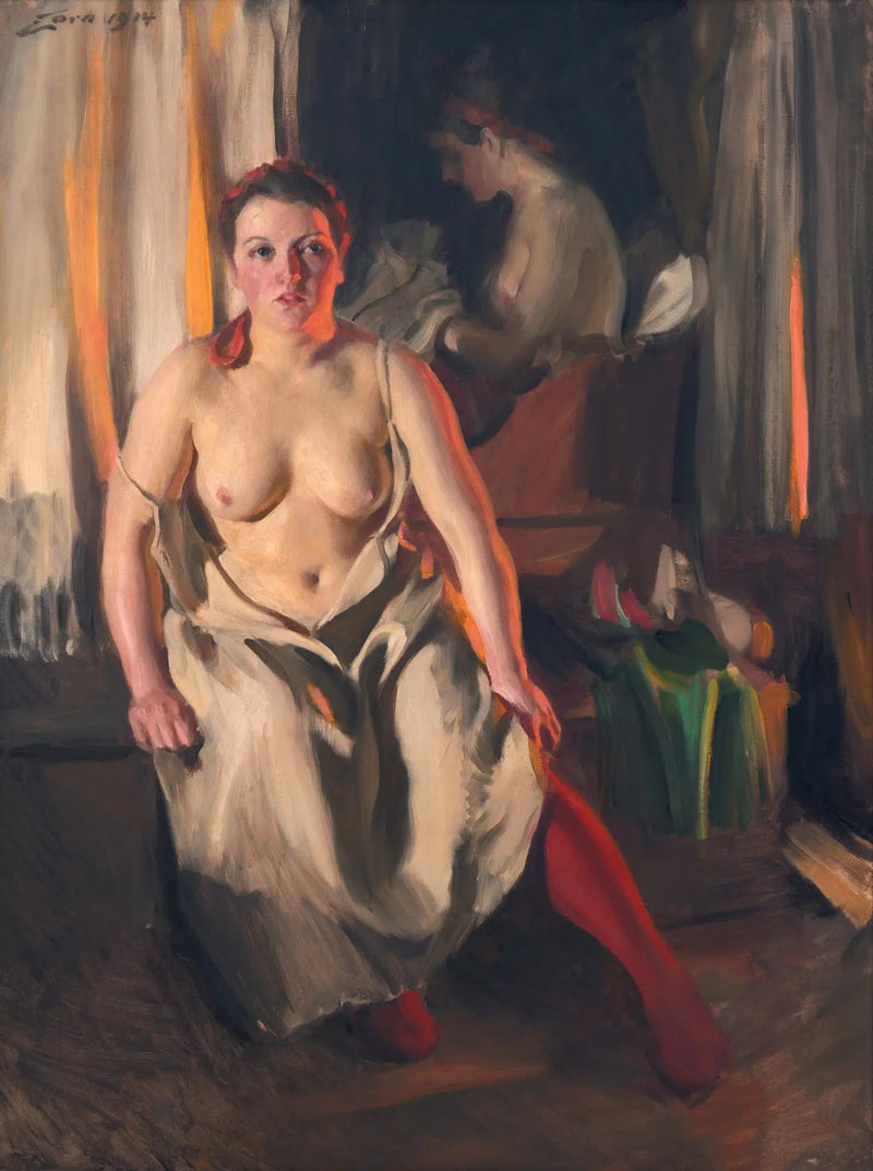Los calcetines rojos - Anders Zorn