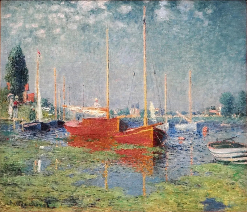 Los barcos rojos, Argenteuil - Claude Monet