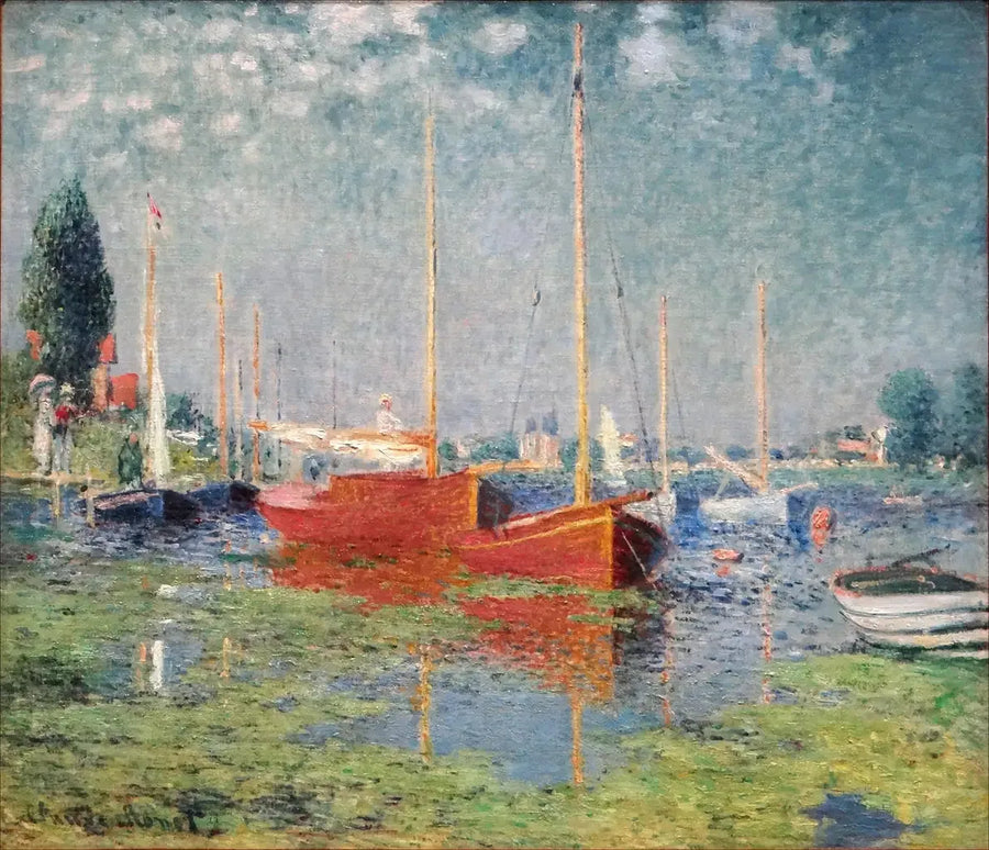 Los barcos rojos, Argenteuil - Claude Monet