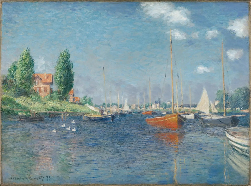 Los barcos rojos, Argenteuil - Claude Monet