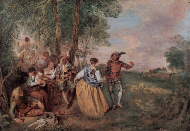 Los Pastores - Antoine Watteau