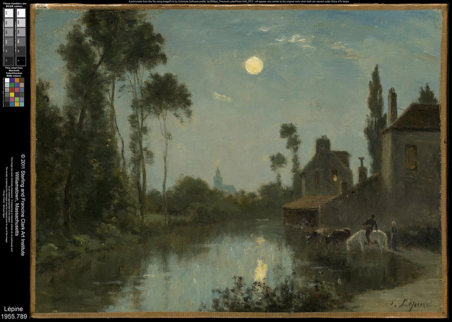 Los bordes de la Somme. Efecto de luna - Stanislas Lépine