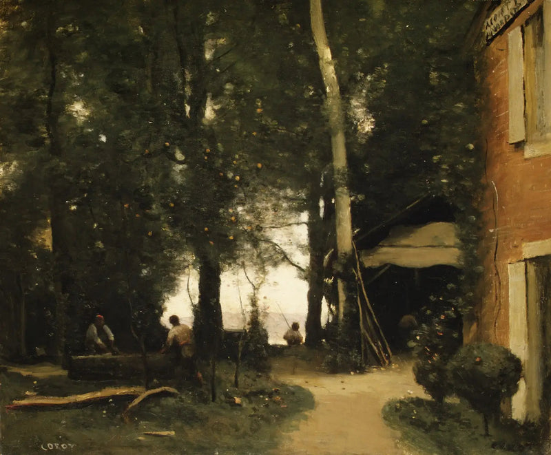 Los márgenes del Sena en Conflans - Jean-Baptiste Camille Corot