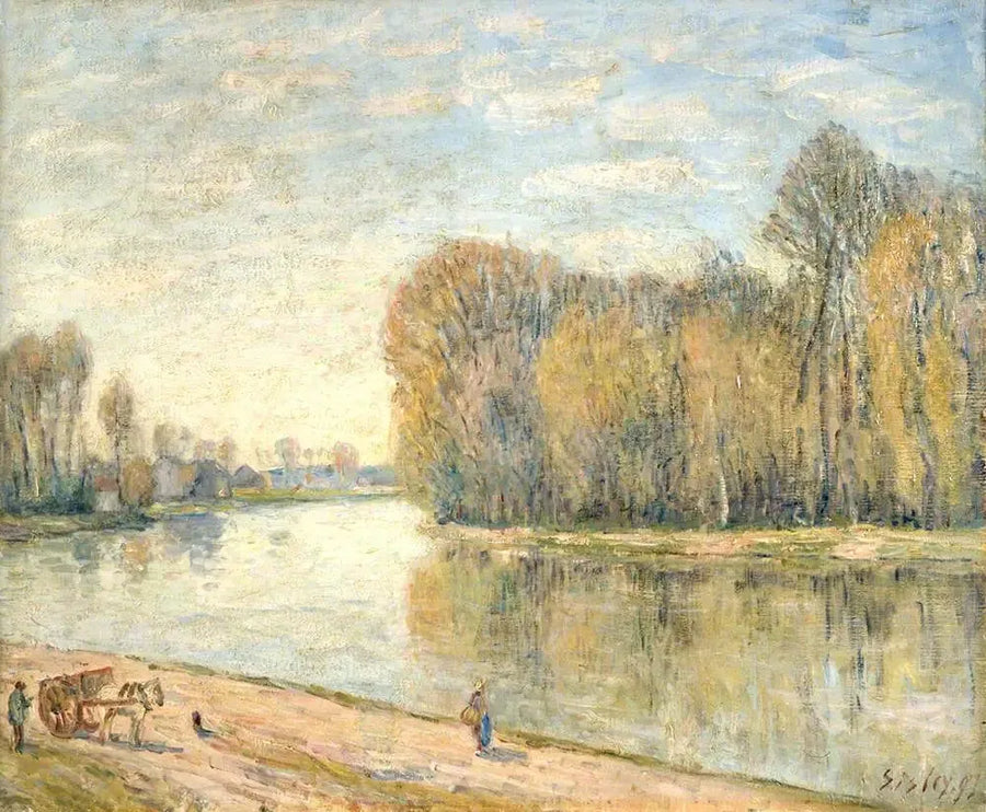 Los márgenes del Loing - Alfred Sisley