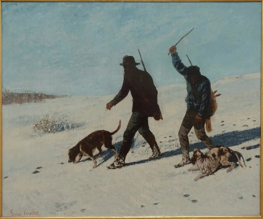 Los cazadores furtivos, Ornans - Gustave Courbet