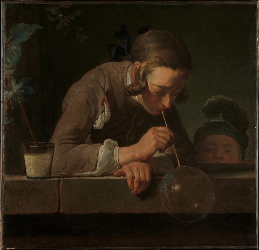 Las burbujas de jabón - Jean Simeón Chardin