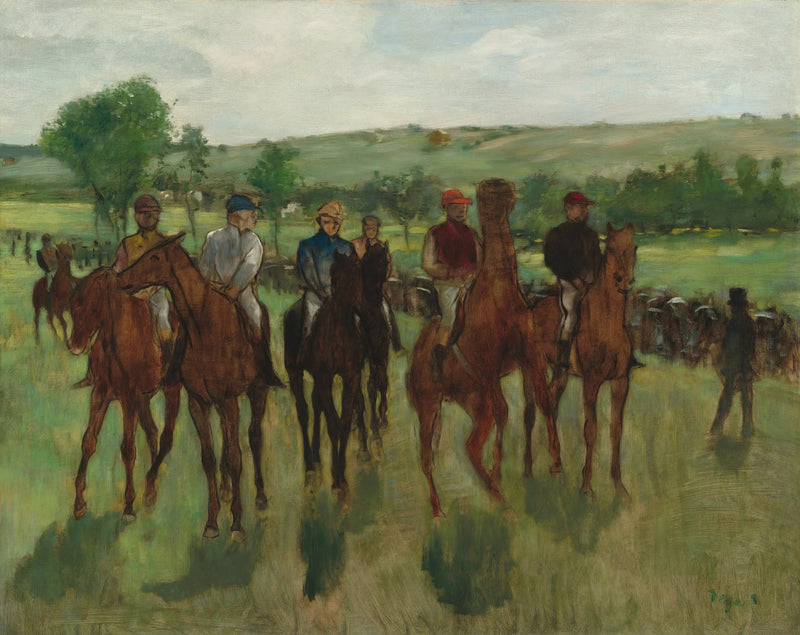 Los jinetes - Edgar Degas