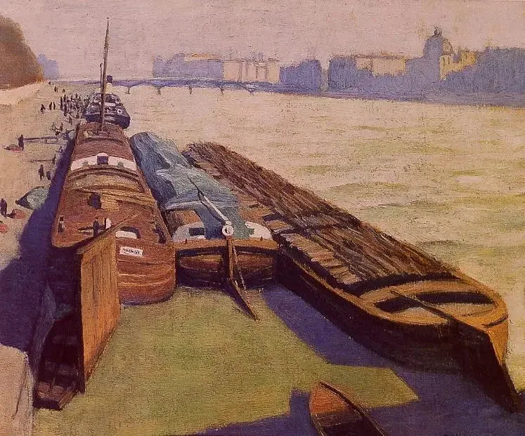 Los compradores, orilla del Sena - Félix Vallotton