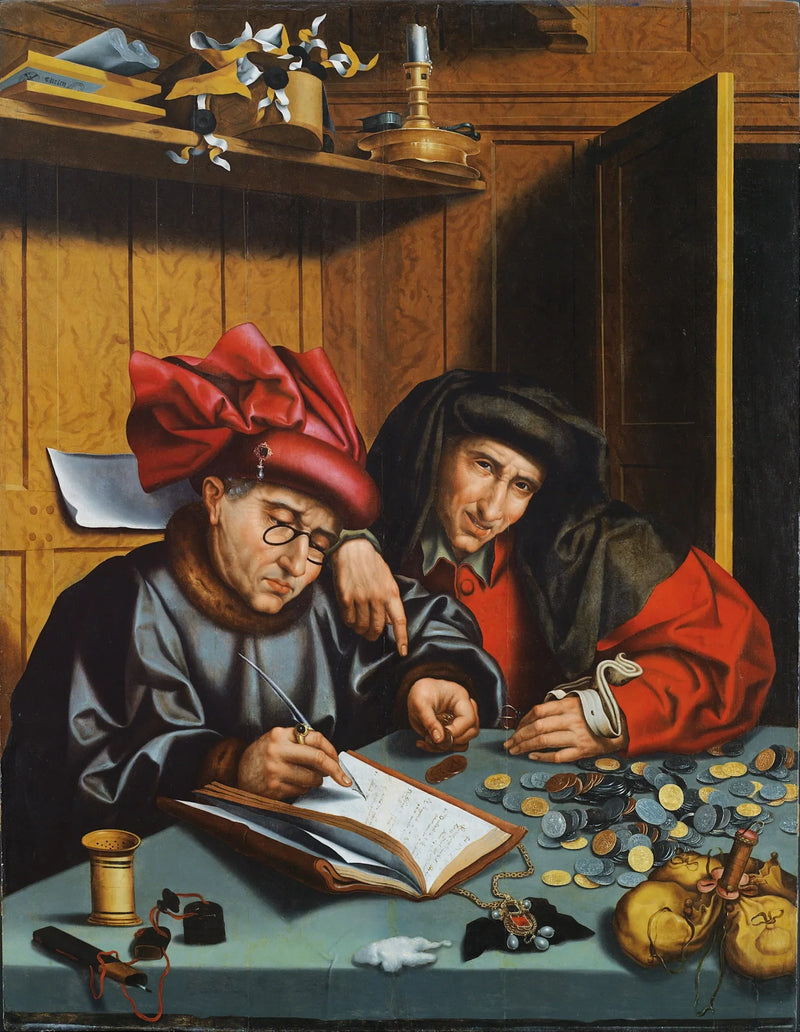 Los Cambiadores de Dinero - Marinus van Reymerswale