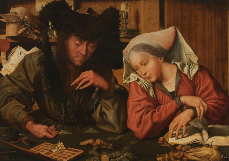 Los cambistas de dinero - Marinus van Reymerswale
