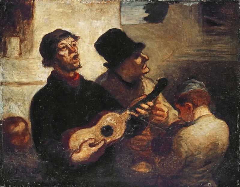 Los Cantantes Callejeros - Honoré Daumier
