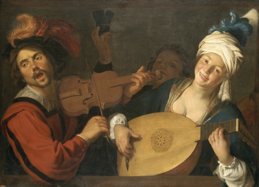 Los Cantantes - Gerrit van Honthorst