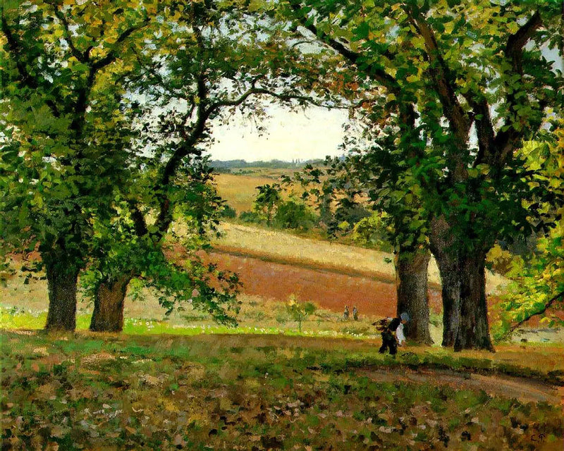 Los castaños en Osny - Camille Pissarro