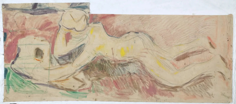 Los Buscadores: niño descansando sobre su vientre - Edvard Munch