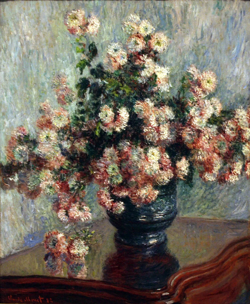 Los crisantemos - Claude Monet