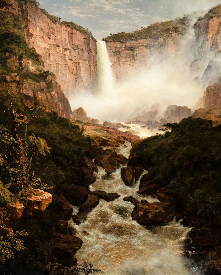Las Cataratas de Tequendama cerca de Bogotá, Nueva Granada - Frederic Edwin Church