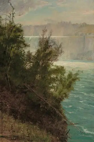 Las cataratas del Niágara del lado estadounidense - Albert Bierstadt