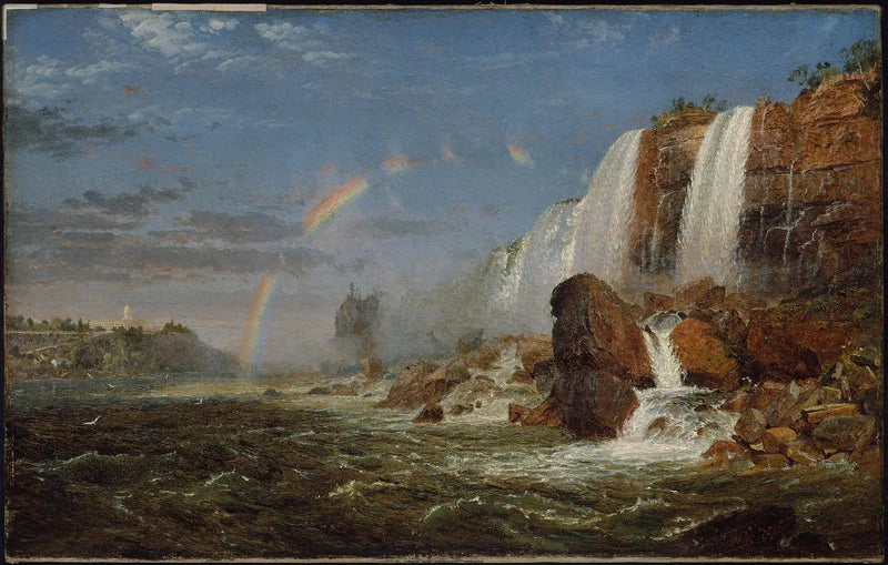 Las cataratas del Niágara desde la base de la Isla de la Cabra - Jasper Francis Cropsey