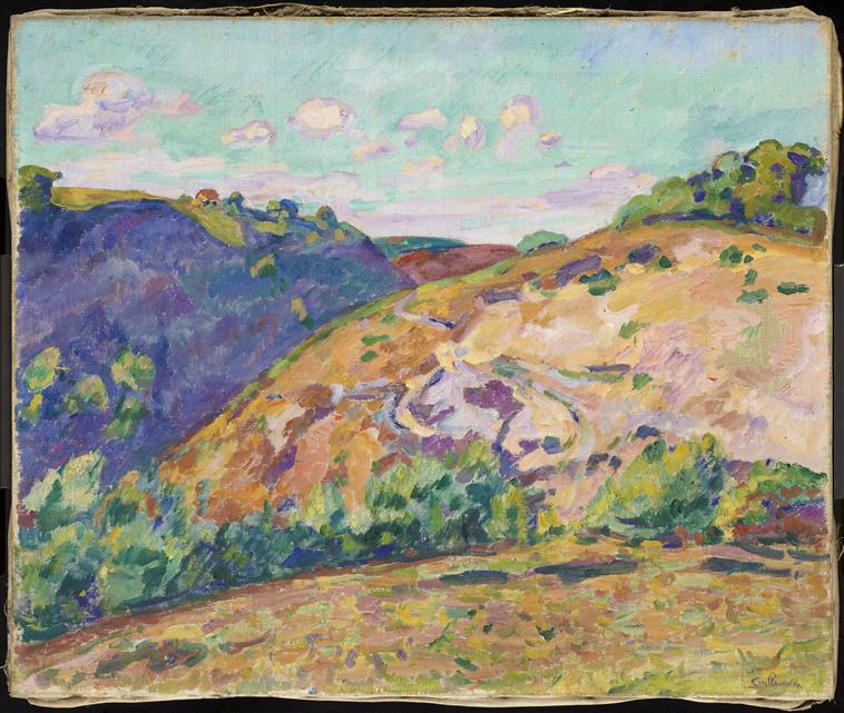 Les Collines d'Anzême - Armand Guillaumin image 1 reproduction réalisée par Alpha Reproduction