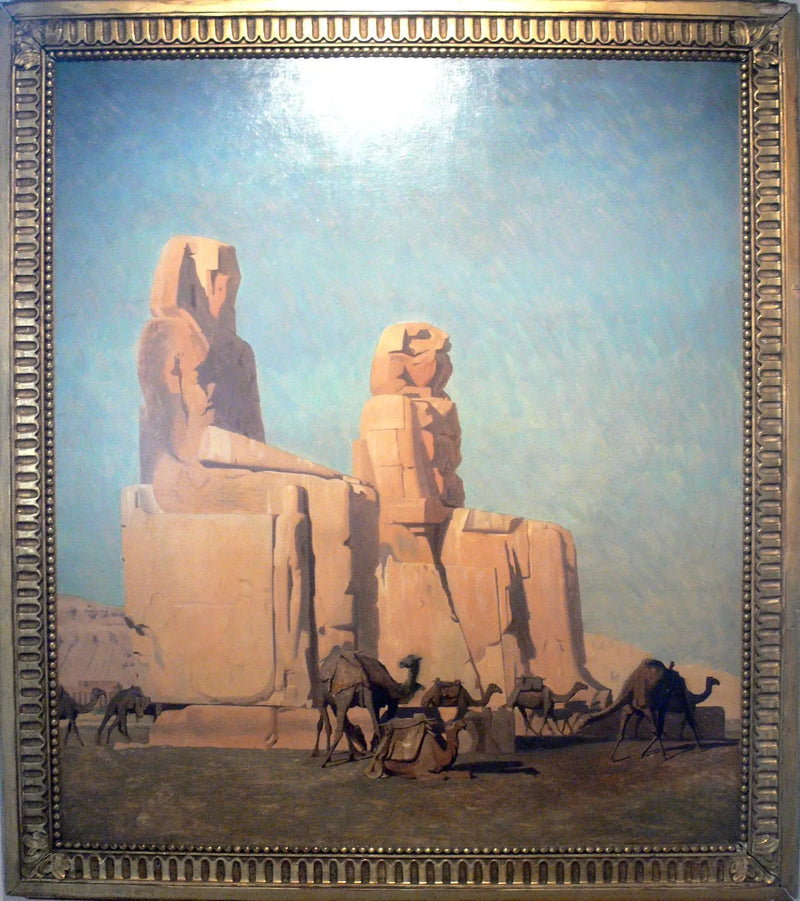 Los Colosos de Tebas, Memnón y Sesostris - Jean-Léon Gérôme