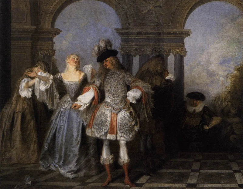 Los comediantes franceses - Antoine Watteau