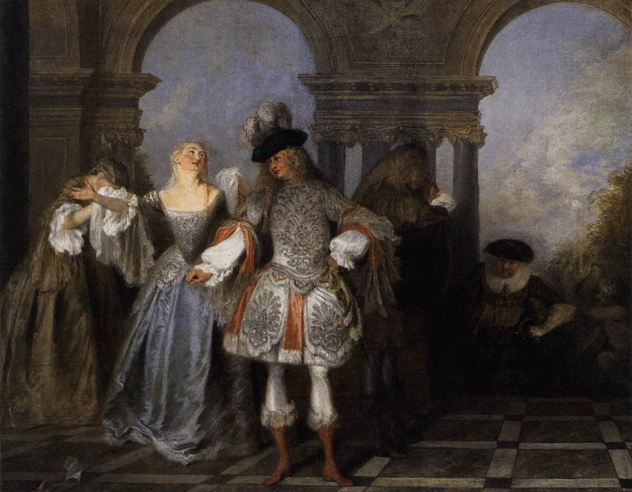 Los comediantes franceses - Antoine Watteau