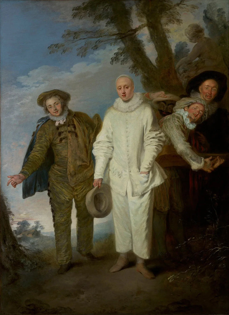 Los comediantes italianos - Antoine Watteau