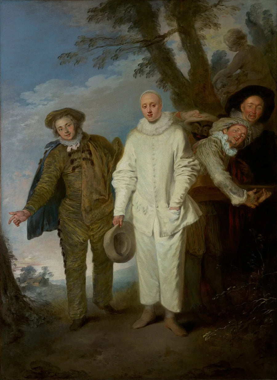 Los comediantes italianos - Antoine Watteau