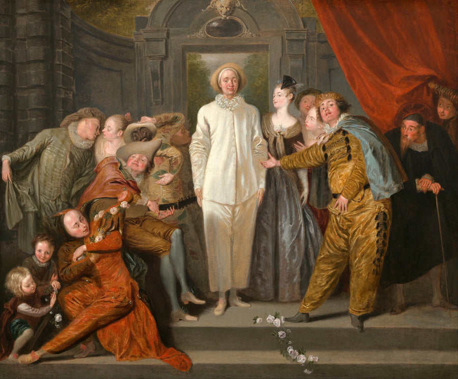 Los comediantes italianos - Antoine Watteau