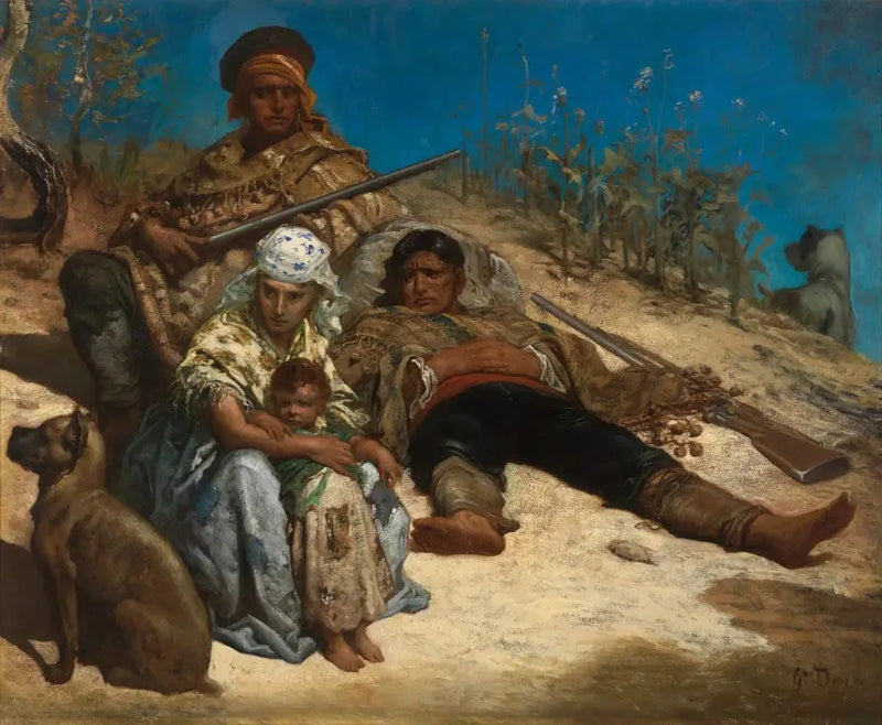 Los contrabandistas españoles - Gustave Doré