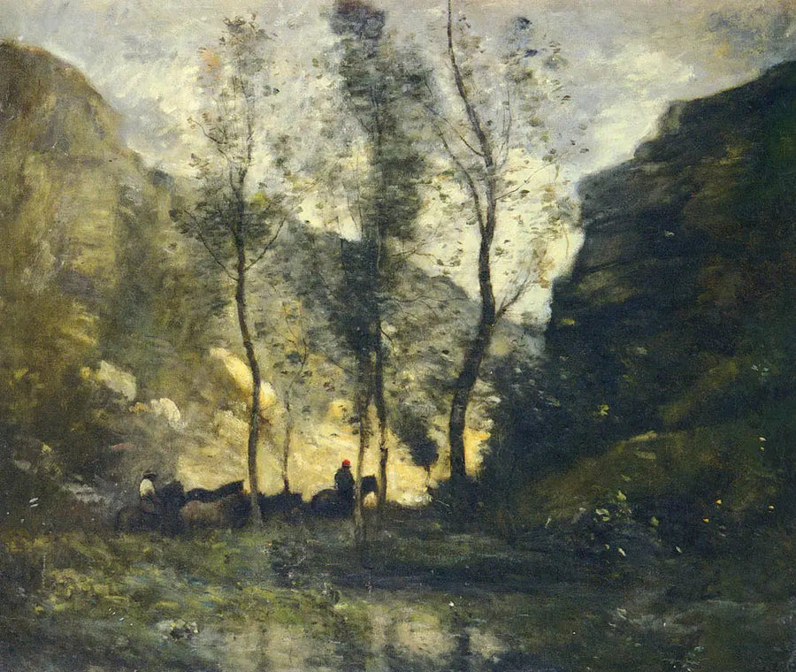Los contrabandistas - Jean-Baptiste Camille Corot