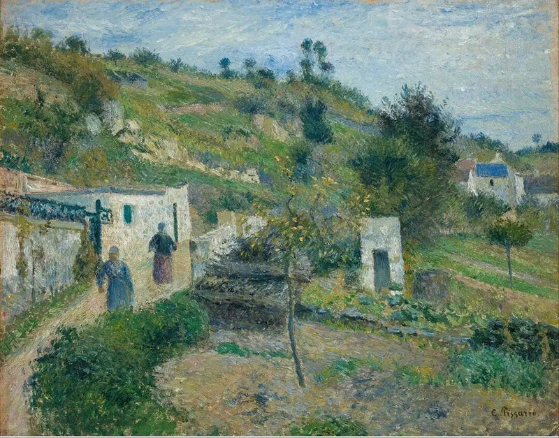 Las colinas de Auvers - Camille Pissarro